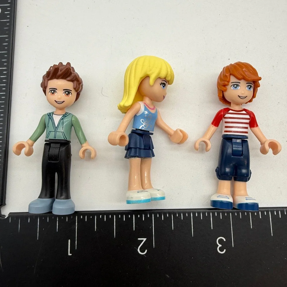 LEGO Friends Mini Doll Figure Lot of 5 Heartlake City Characters with Sun Hat